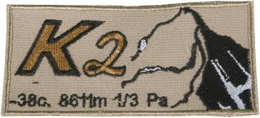 Aufnäher Patches Berg K2 Gr. ca. 9cm x 4cm - 01712