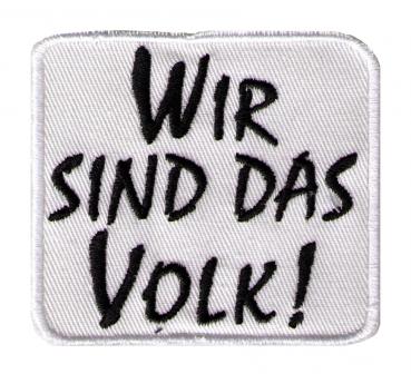 AUFNÄHER - DDR Wir sind das Volk - 02944 - Gr. ca. 7 x 6,5 cm - Patches Stick Applikation
