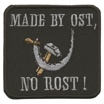 AUFNÄHER - Made by Ost - DDR - 03181 - Gr. ca. 7 x 7 cm - Patches Stick Applikation