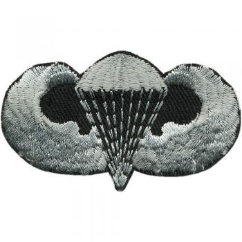 AUFNÄHER "Fliegerwappen Fliegerabzeichen Fallschirm" - NEU Gr. ca. 6cm x 3cm (03096) Applikation Patches Stick Abzeichen Emblem - Militär Military Armee Army Heer Bundeswehr Marine