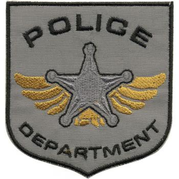 AUFNÄHER - Police Department - 04087 - Gr. ca. 7,5 x 8 cm - Patches Stick Applikation