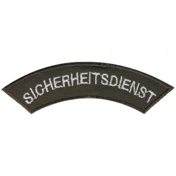 AUFNÄHER - SICHERHEITSDIENST - 06003 - Gr. ca. 8 x 2 cm - Patches Stick Applikation