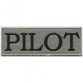 UFNÄHER "PILOT" NEU Gr. ca. 9cm x 3,5cm (06028) Stick Patches Applikation Abzeichen Emblem Aufbügler Militär Military