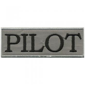UFNÄHER &quot;PILOT&quot; NEU Gr. ca. 9cm x 3,5cm (06028) Stick Patches Applikation Abzeichen Emblem Aufbügler Militär Military