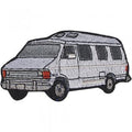 AUFNÄHER - Caravan Oldtimer - 03103 - Gr. ca. 9 x 5 cm - Patches Stick Applikation