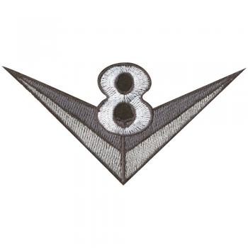 AUFNÄHER - Oldtimer V8 Car - 04179 - Gr. ca. 13 x 6 cm - Patches Stick Applikation
