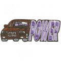 AUFNÄHER - Car Power - 04233 - Gr. ca. 8 x 3 cm - Patches Stick Applikation
