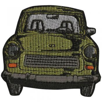AUFNÄHER - Oldtimer Car - N-OSTALGIE DDR TRABI - 04706 - Gr. ca. 6 x 7 cm - Patches Stick Applikation