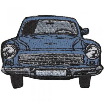 Aufnäher - Oldtimer Trabbi blau - 04750 Gr. ca. 6 x 8,5 cm