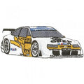 AUFNÄHER - Rennauto - 04793 - Gr. ca. 8 x 3 cm - Patches Stick Applikation