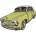 AUFNÄHER - Oldtimer Car - 04825 - Gr. ca. 8 x 11 cm - Patches Stick Applikation