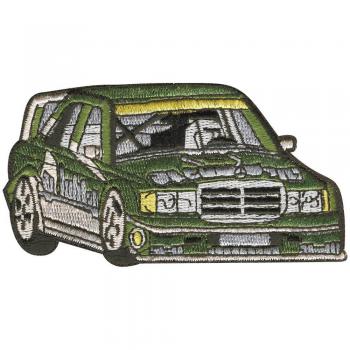 AUFNÄHER - Rennauto - 04946 - Gr. ca. 10 x 6 cm - Patches Stick Applikation