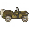 AUFNÄHER - Militärwagen - 06082 - Gr. ca. 8,5 x 5 cm - Patches Stick Applikation