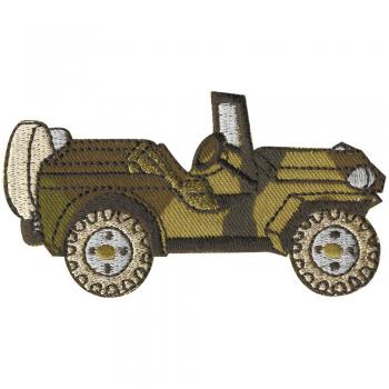 AUFNÄHER - Militärwagen - 06082 - Gr. ca. 8,5 x 5 cm - Patches Stick Applikation
