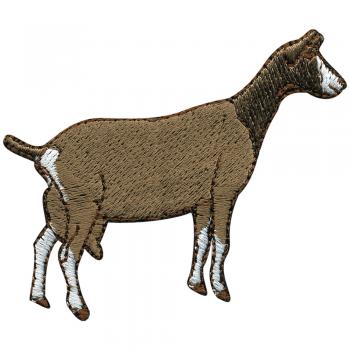 AUFNÄHER - Ziege - 00970 - Gr. ca. 6,5 x 4,5 cm - Patches Stick Applikation