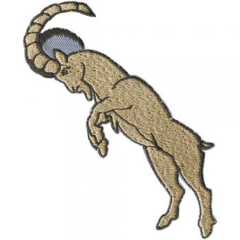 AUFNÄHER - Steinbock - 01787 - Gr. ca. 8 x 11 cm - Patches Stick Applikation