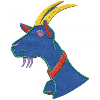 Aufnäher - Ziege Ziegenbock - 03045 - Gr. ca. 6,5cm x 4,5cm