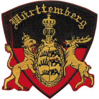 AUFNÄHER - Württemberg - 00467 - Gr. ca. 8 x 10cm  Stick Applikation Patches