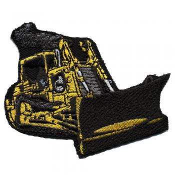 AUFNÄHER - BAGGER RAUPE - Gr. ca. 9cm x 8cm (02951) Patches Applikation Stick