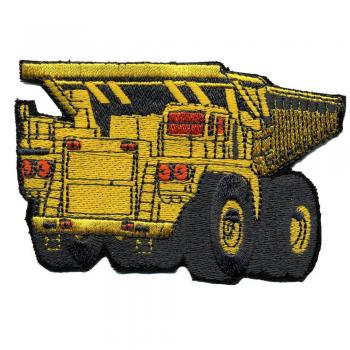 Aufnäher - Baustellenfahrzeug - 02952 - Gr. ca. 10 x 8 cm - Patches Stick Applikation