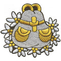 AUFNÄHER - Rucksack - 00054 - Gr. ca. 7 x 6,5 cm - Patches Stick Applikation