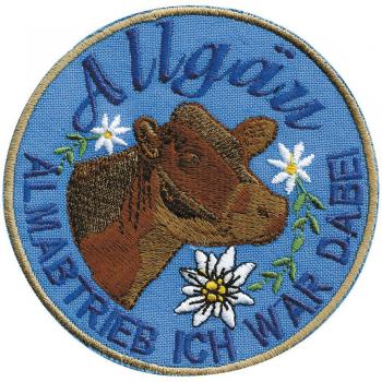 AUFNÄHER - Allgäu - ich war dabei - 00340 - Gr. ca. 8 cm durchm. - Patches Stick Applikation