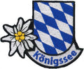 Aufnäher Patches Wappen Königssee Edelweiss Gr. ca. 9,8 x 8 cm  00593