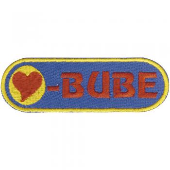 AUFNÄHER - Herzbube - 00864 - Gr. ca. 8cm x 3cm - Patches Stick Applikation Bügel-Emblem