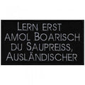 Aufnäher Applikation Stick Patches Emblem Motivstick "Lern erst amol boarisch du saupreiss, ausländischer" NEU Gr. ca. 10,5x6cm (03133)