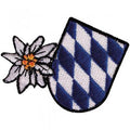 Aufnäher - Edelweiß Rauten - 04025 - Gr. ca. 6,5cm x 5cm