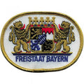 Aufnäher - Bayern Wappen - 04990/1 weiß - Gr. ca. 10cm x 8cm