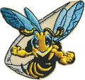 AUFNÄHER - Bee Biene Wespe Hummel - 00761 - Gr. ca. 8 cm x 7cm - Patches Stick Applikation Bügel-Emblem