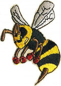 Aufnäher Applikation - Biene Hummel - Gr. ca. 5cm x 6cm (00766)