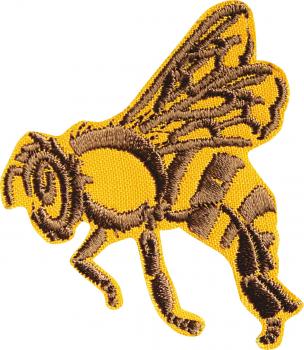 AUFNÄHER - Hummel Bee Wespe Biene - 00770 - Gr. ca. 6 cm x 6 cm - Patches Stick Applikation Bügel-Emblem