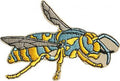 AUFNÄHER - Biene - 00793 - Gr. ca. 10 cm x 7 cm - Patches Stick Applikation Bügel-Emblem