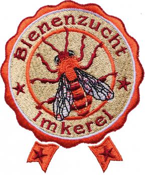 AUFNÄHER - Bienenzucht Imkerei - 00796 - Gr. ca. 8 cm x 9,5 cm - Patches Stick Applikation Bügel-Emblem