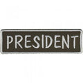 AUFNÄHER "PRESIDENT" NEU Gr. ca. 8-11cm (00011) Stick Patches Applikation Emblem Abzeichen - Motorrad Bike Chopper Jacke Kutte