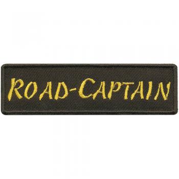 Aufnäher - ROAD CAPTAIN - 01791 - Gr. ca. 5,5 x 2,5cm - Patch Sticker Applikation