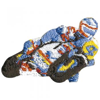 AUFNÄHER - Biker - 02005 - Gr. ca. 3 x 2 cm - Patches Stick Applikation