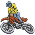 AUFNÄHER - Biker - 02072 - Gr. ca. 5 x 4,5 cm - Patches Stick Applikation