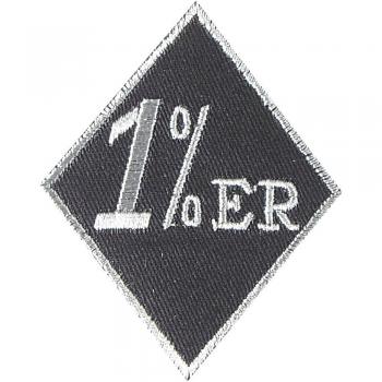 AUFNÄHER - Onepercenter - 03000 - Gr. ca. 6 x 6 cm - Patches Stick Applikation