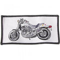 AUFNÄHER - Motorrad - 03051 - Gr. ca. 12 x 6 cm - Patches Stick Applikation