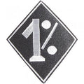 Aufnäher - One Percent - 04205 - Gr. ca. 6 x 4,5 cm - Patches Stick Applikation