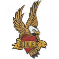 AUFNÄHER - Biker - 04314 - Gr. ca. 10,5 x 5,5 cm - Patches Stick Applikation
