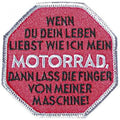 AUFNÄHER - Wenn du dein Leben liebst... - 04334 - Gr. ca. 7,5 cm - Patches Stick Applikation
