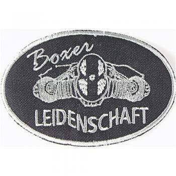 AUFNÄHER - Boxer Leidenschaft - 04339 - Gr. ca. 11,5 x 7,5 cm - Patches Stick Applikation