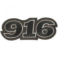 AUFNÄHER - 916 - 04345 - Gr. ca. 8,5 x 3 cm - Patches Stick Applikation