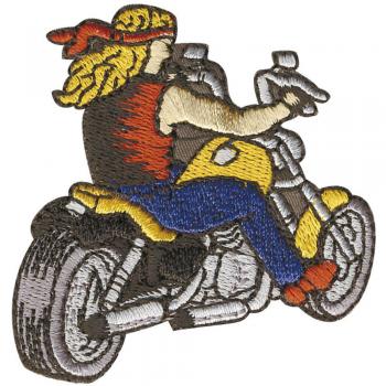 Aufnäher - Bike Motorrad Chopper - 04709 - Gr. ca. 5,5 x 5,5 cm - Patches Stick Application