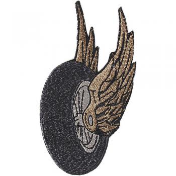 Aufnäher - Reifen mit Adlerschwinge - 04736 - Gr. ca. 12 x 6 cm - Patches Stick Applikation