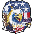 Aufnäher  - USA Adler - RIDE FREE - 04766 - Gr. ca. 10 x 8,5 cm - Patches Stick Application